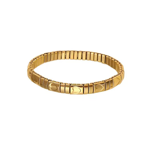 Pulsera Elástica de Corazones