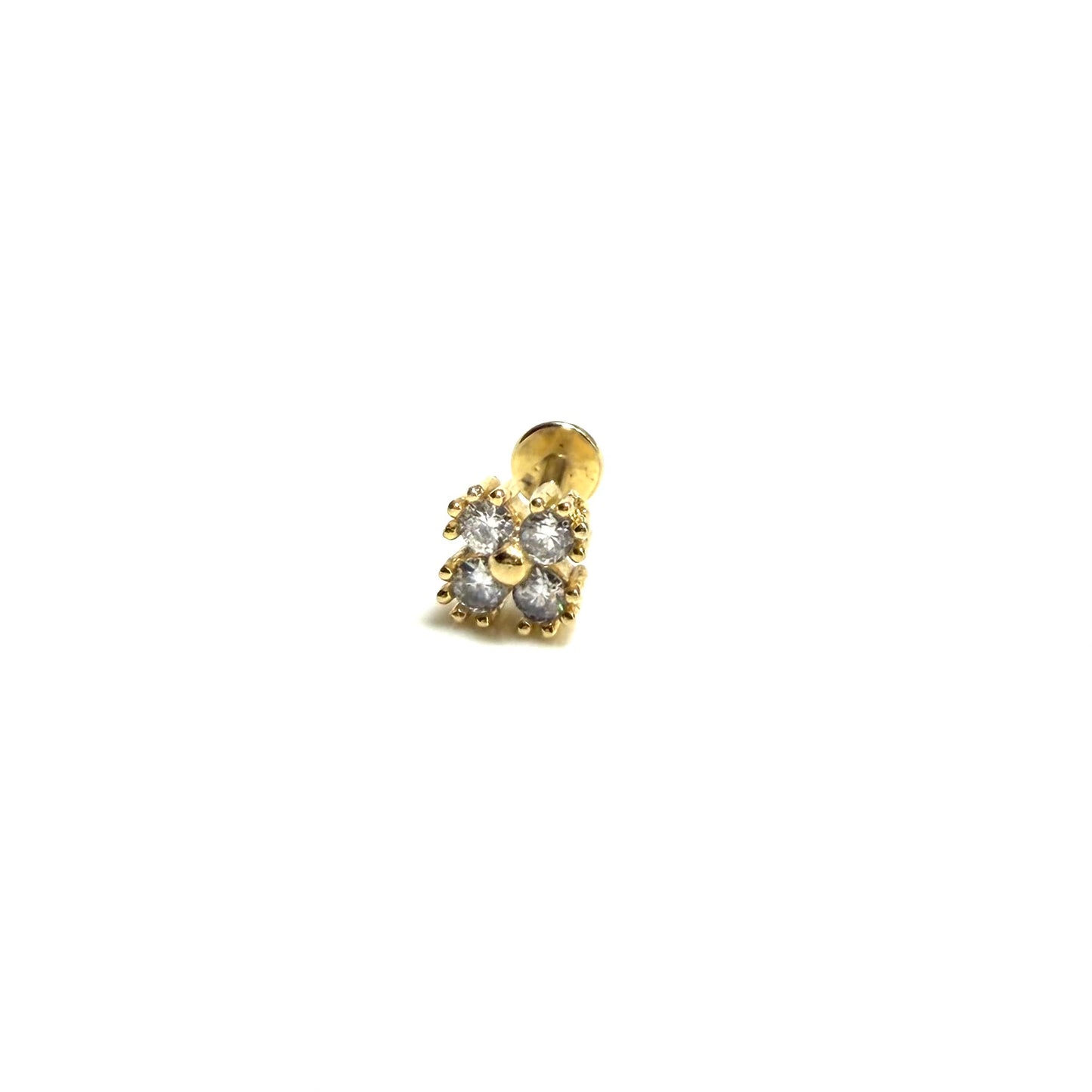 Piercing Flor de cuatro pétalos