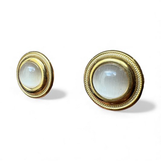 Aretes perla circular