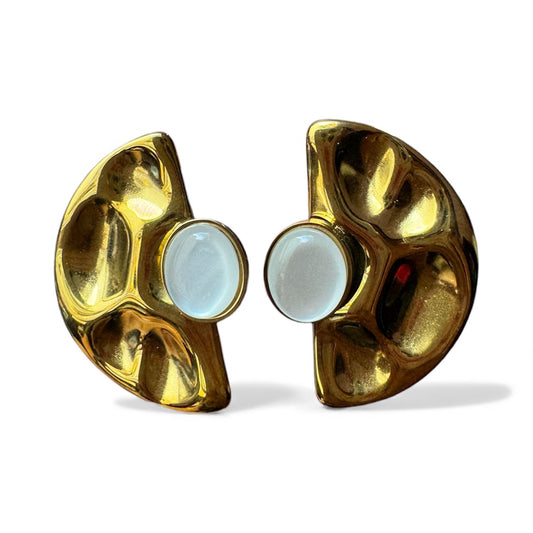 Aretes grandes perla