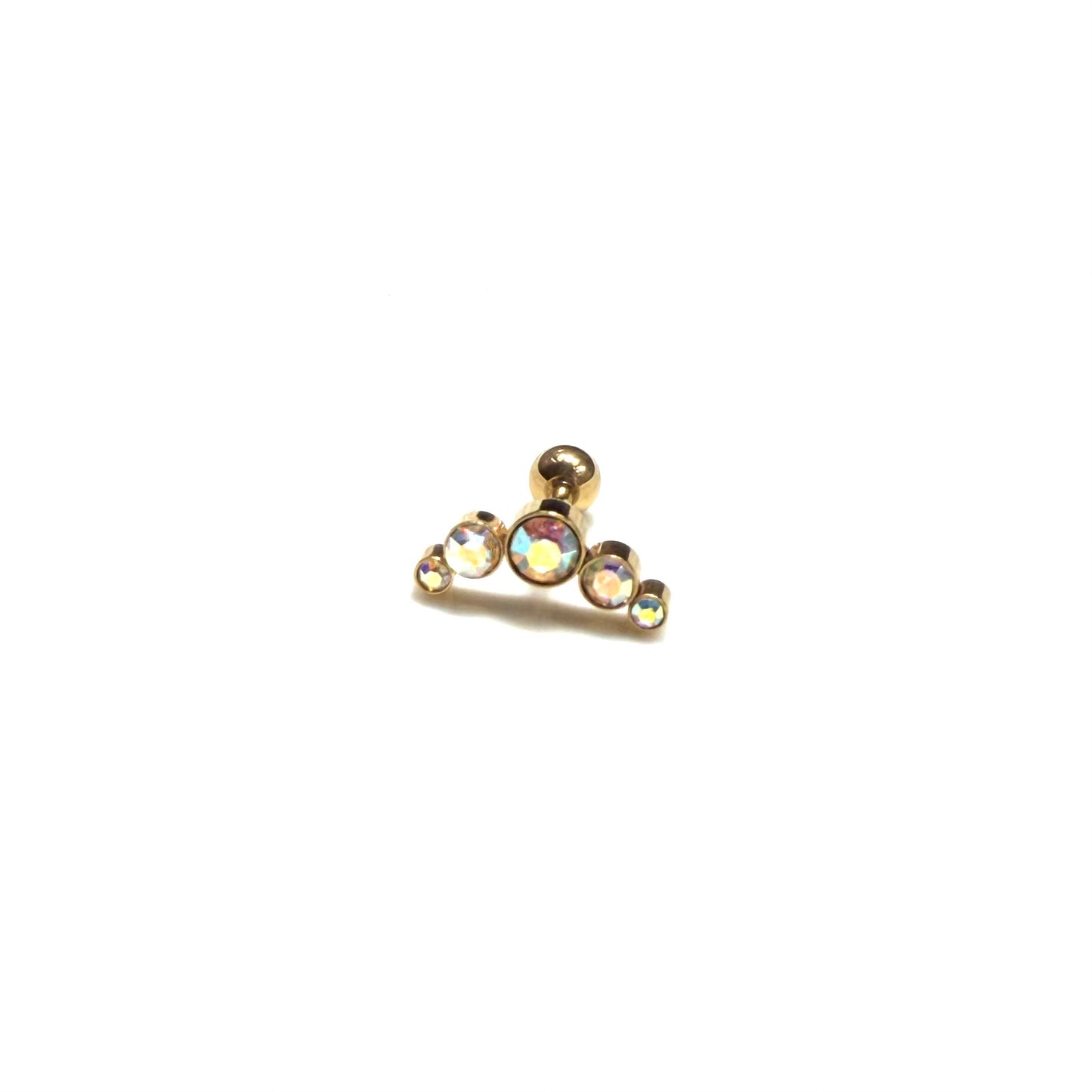 Piercing de Piedra Iridiscente