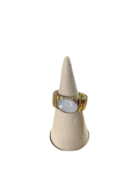 Anillo Elástico con Perla