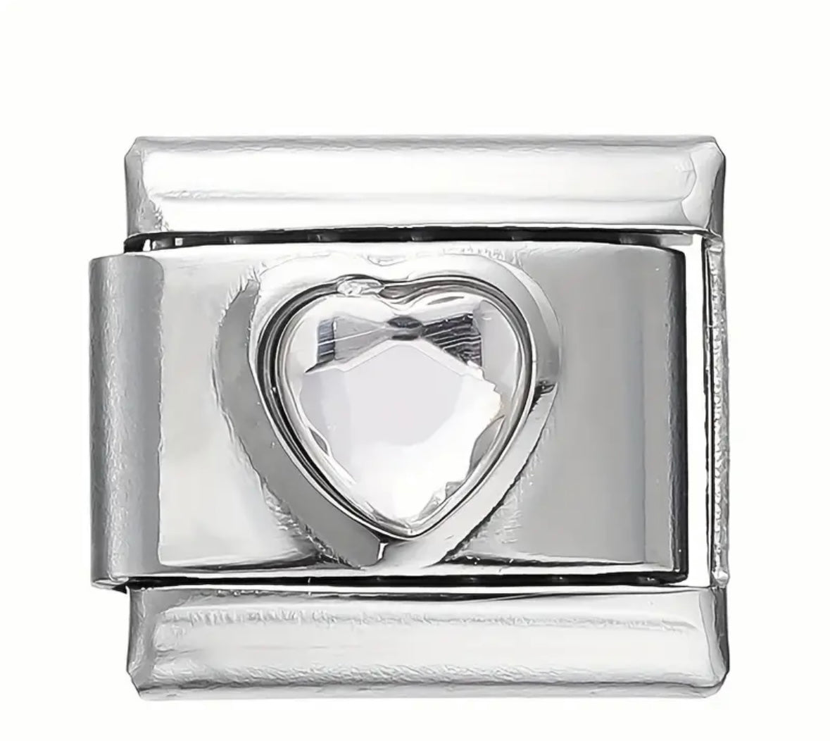 Charm Corazón Transparente