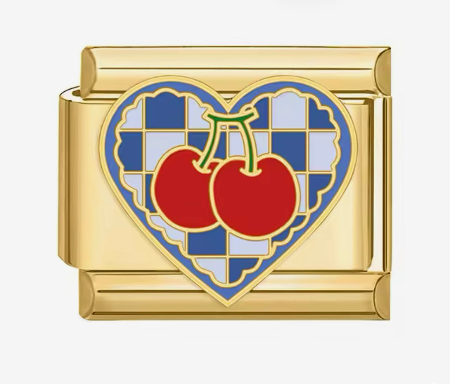 Charm corazón Cerezas