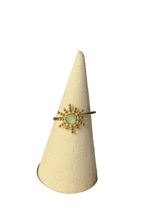 Anillo sol verde