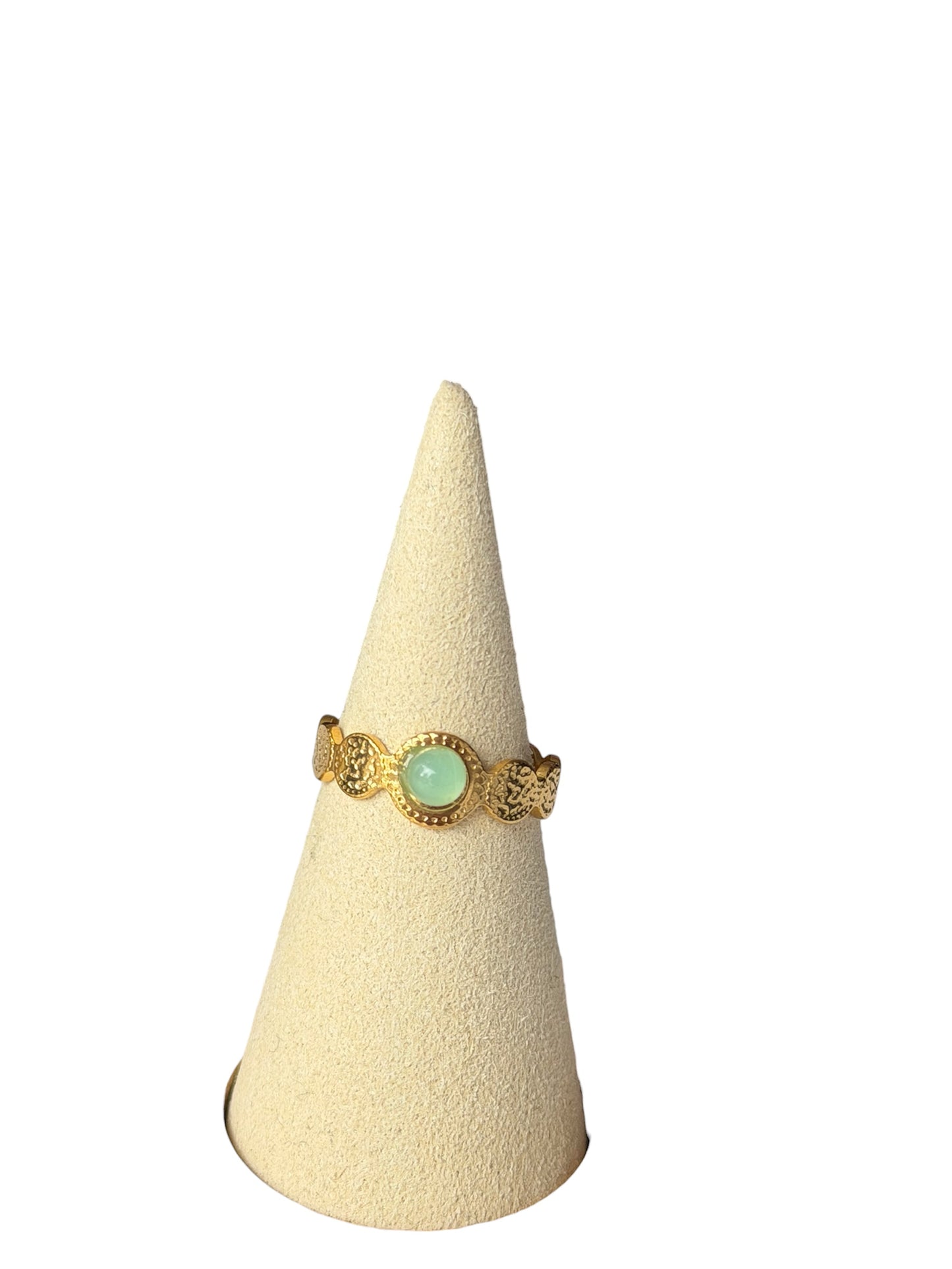 Anillo piedra verde