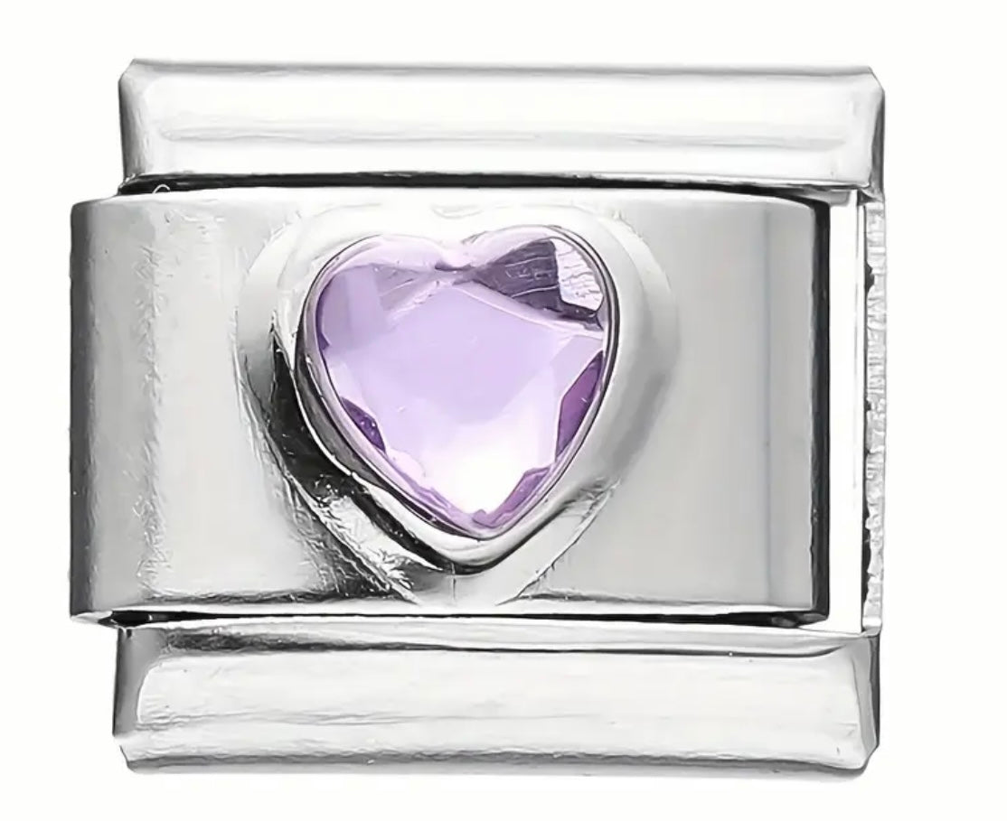Charm Corazón Morado