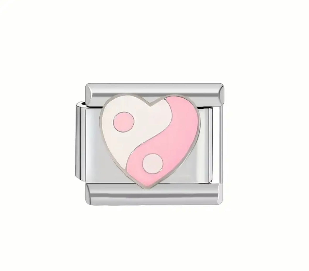 Charm corazón rosa