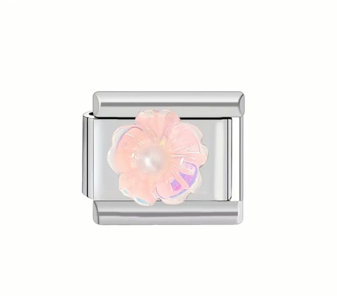Charm flor rosa
