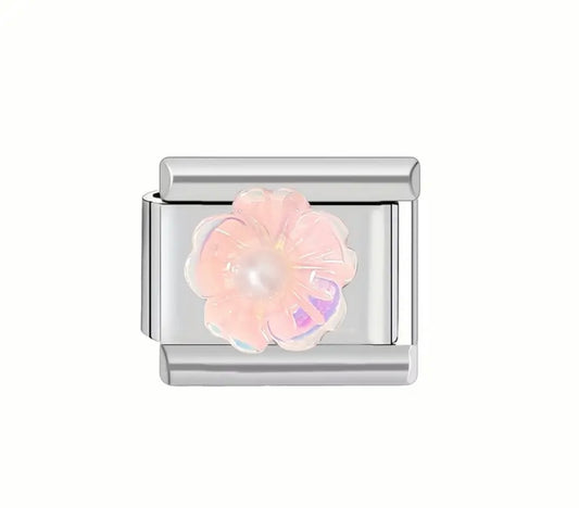 Charm flor rosa
