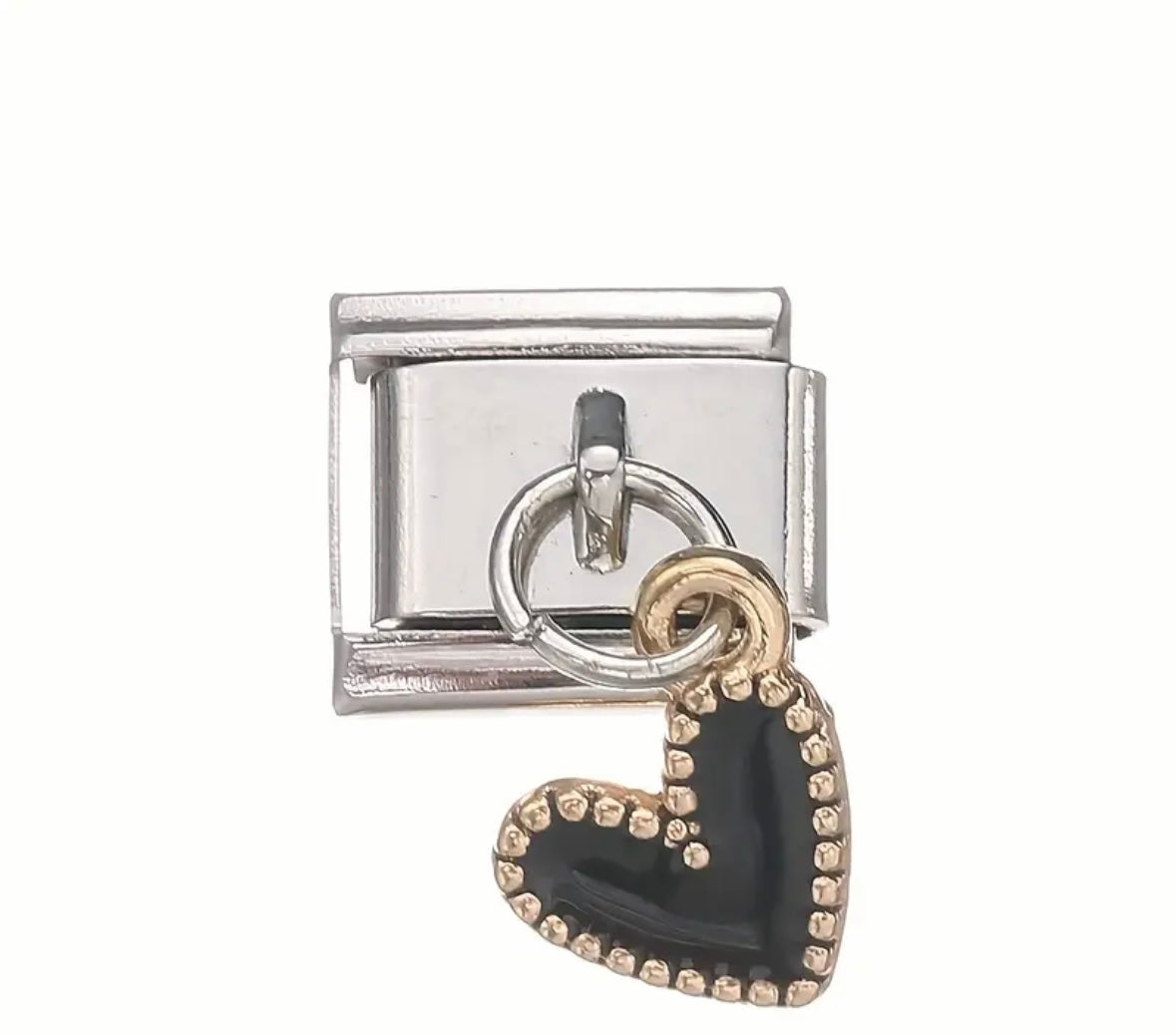 Charm corazón negro