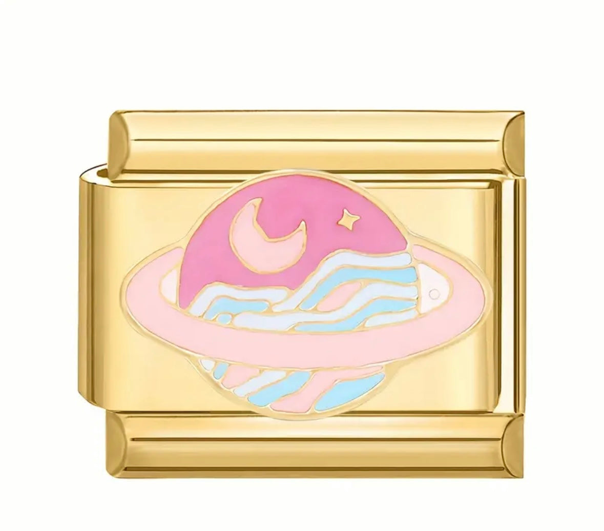Charm Planeta Rosa