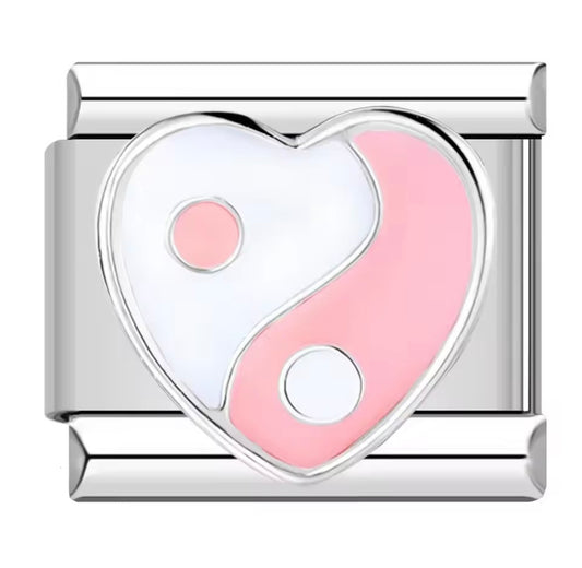 Charm Corazón Yin Yang