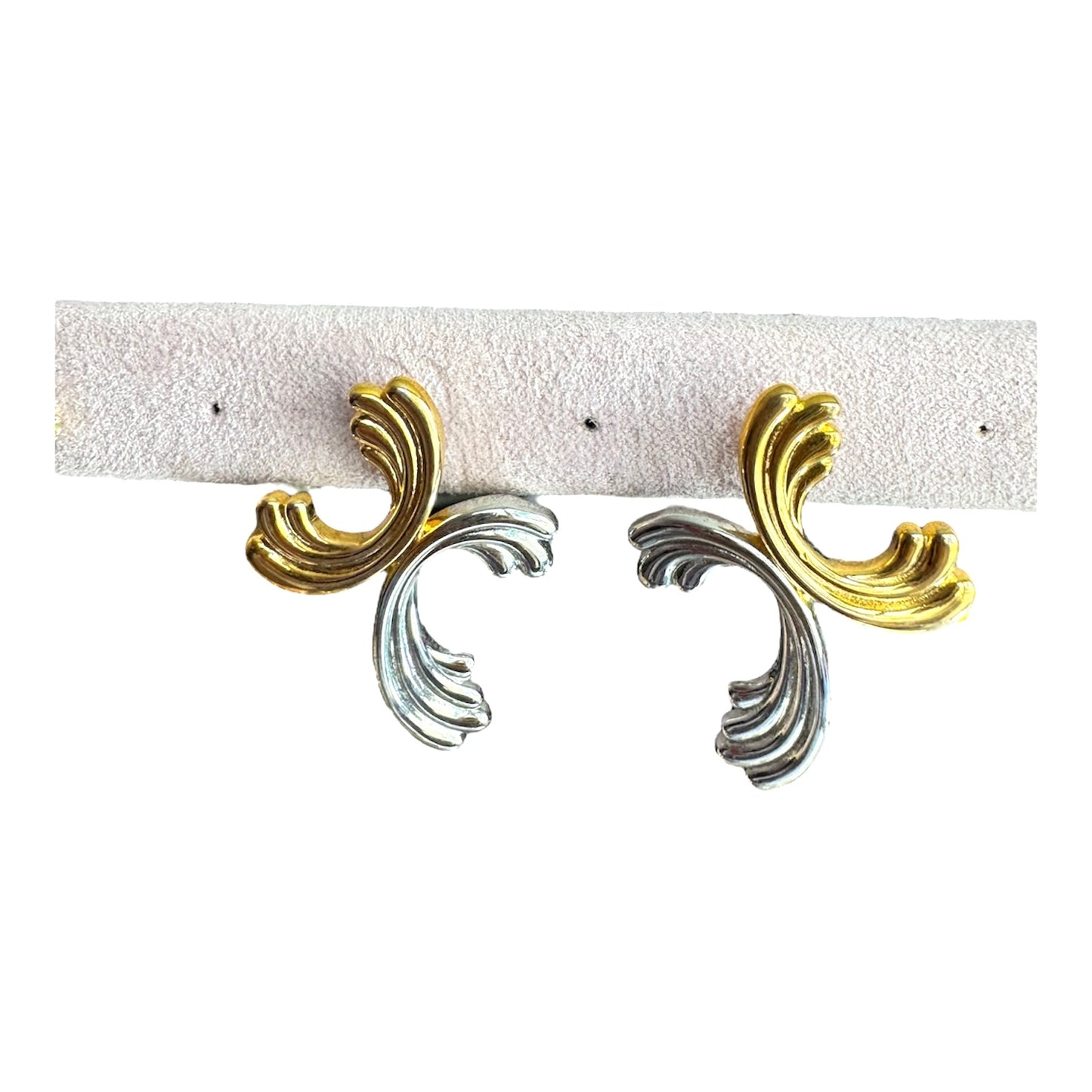 Aretes chunky bicolor