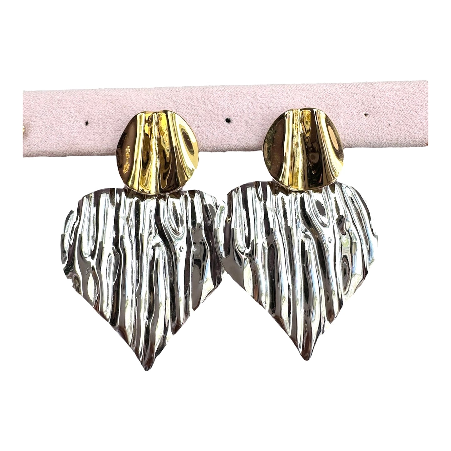 Aretes chunky corazón